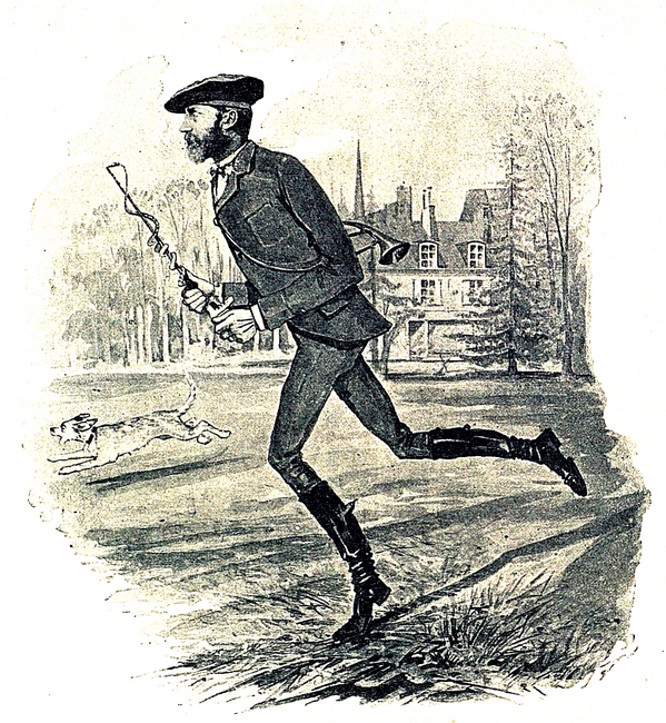 Illustration tirée du Traité de la chasse du lièvre à courre en Poitou (1888)